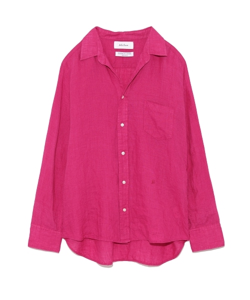 Mila Owen（ミラオーウェン）の「フレンチリネンシャツ（シャツ・レディース・WHT/YEL/PNK/STRIPE・0/1）」の5枚目の写真