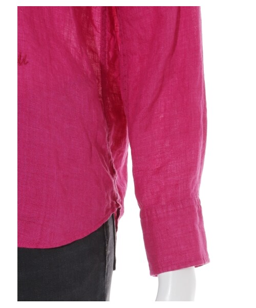 Mila Owen（ミラオーウェン）の「フレンチリネンシャツ（シャツ・レディース・WHT/YEL/PNK/STRIPE・0/1）」の12枚目の写真