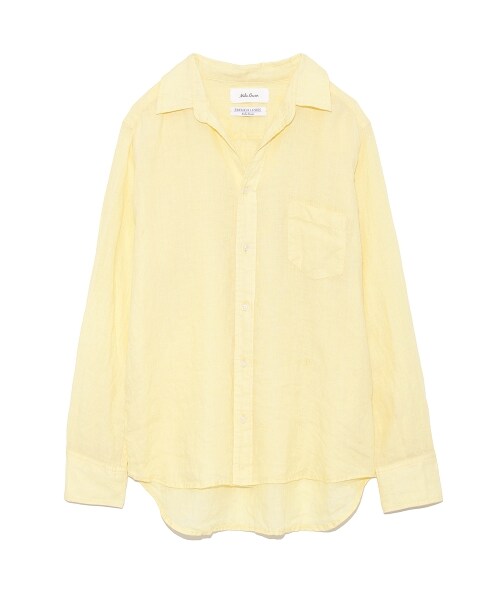 Mila Owen（ミラオーウェン）の「フレンチリネンシャツ（シャツ・レディース・WHT/YEL/PNK/STRIPE・0/1）」の2枚目の写真