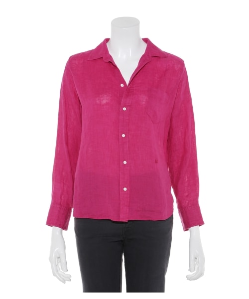 Mila Owen（ミラオーウェン）の「フレンチリネンシャツ（シャツ・レディース・WHT/YEL/PNK/STRIPE・0/1）」の6枚目の写真