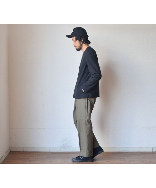 STILL BY HAND(スティルバイハンド)の「【きれいめ春アウター】STILL BY HAND スティルバイバンド ナイロンカーディガンブルゾン ブラック(ブルゾン・メンズ・その他)」の6枚目の写真