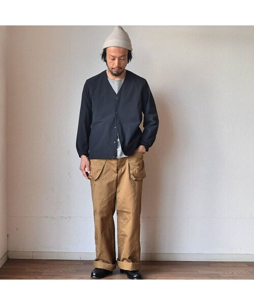 STILL BY HAND(スティルバイハンド)の「【きれいめ春アウター】STILL BY HAND スティルバイバンド ナイロンカーディガンブルゾン ブラック(ブルゾン・メンズ・その他)」の8枚目の写真