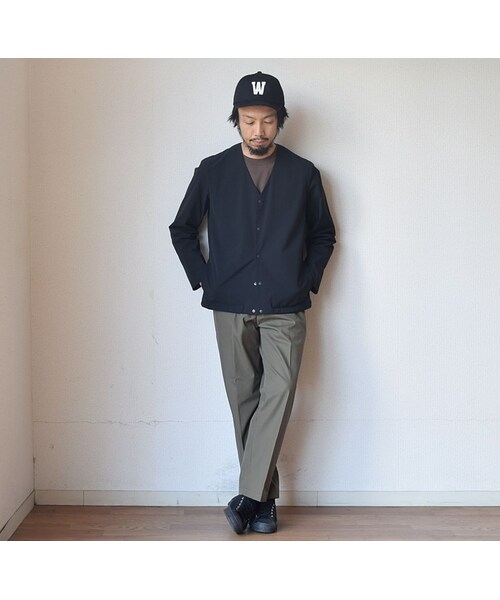 STILL BY HAND(スティルバイハンド)の「【きれいめ春アウター】STILL BY HAND スティルバイバンド ナイロンカーディガンブルゾン ブラック(ブルゾン・メンズ・その他)」の7枚目の写真