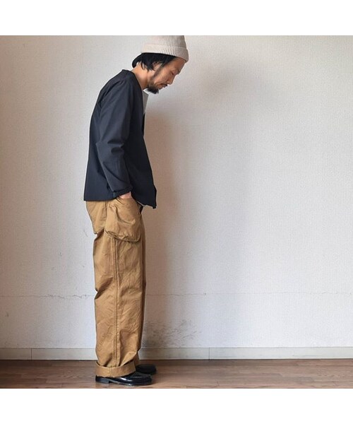 STILL BY HAND(スティルバイハンド)の「【きれいめ春アウター】STILL BY HAND スティルバイバンド ナイロンカーディガンブルゾン ブラック(ブルゾン・メンズ・その他)」の9枚目の写真