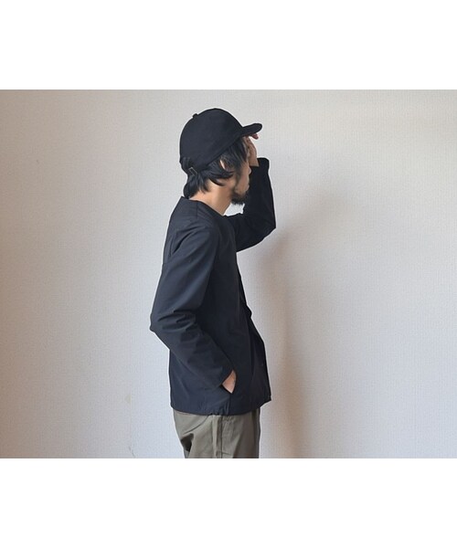 STILL BY HAND(スティルバイハンド)の「【きれいめ春アウター】STILL BY HAND スティルバイバンド ナイロンカーディガンブルゾン ブラック(ブルゾン・メンズ・その他)」の5枚目の写真
