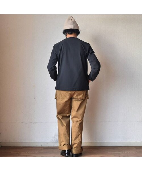 STILL BY HAND(スティルバイハンド)の「【きれいめ春アウター】STILL BY HAND スティルバイバンド ナイロンカーディガンブルゾン ブラック(ブルゾン・メンズ・その他)」の10枚目の写真