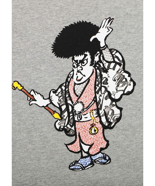 Design Tshirts Store graniph(デザイン ティーシャツ ストア グラニフ)の「どろぼうがっこう (かこさとし)(トップス・ヘザー グレー・SS/S/M/L)」の3枚目の写真