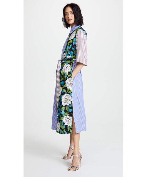 DIANE von FURSTENBERG（ダイアンフォンファステンバーグ）の「Diane von Furstenberg Belted Shirtdress（ワンピース・レディース・White・P/S/M/L）」の5枚目の写真