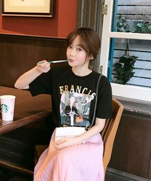 minsshop | フランシス半袖Tシャツ(Tシャツ/カットソー)