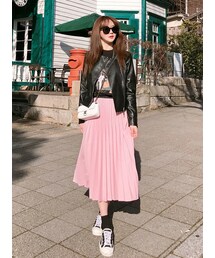 minsshop | ピンキープリーツスカート(スカート)