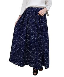 STYLEBLOCK | ドットプリントフロント釦マキシスカート(スカート)