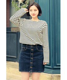 HOTPING | ベーシックボーダーTシャツ(Tシャツ/カットソー)