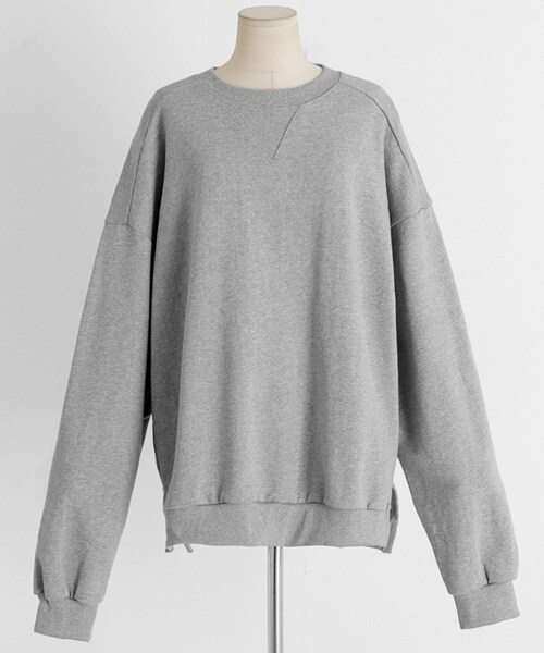 DHOLIC(ディーホリック)の「アンバランスヘムスウェットプルオーバー(スウェット・レディース・ブルー/ピンク/ホワイト/その他/イエロー/ブラック/レッド/グリーン/ベージュ/グレー・FREE)」の4枚目の写真