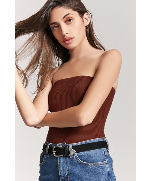 FOREVER 21（フォーエバー トゥエンティーワン）の「ベアトップボディスーツ（その他・レディース・BLACK/LIGHT GREY/BRICK・S/M/L/6/7/7.5/8/XS/S/SM/ML/25/26）」の7枚目の写真
