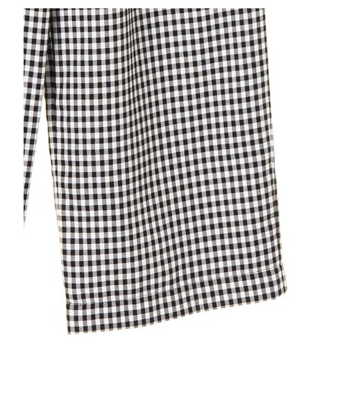 earth music&ecology（アースミュージックアンドエコロジー）の「・ベルト付きギンガムワイドパンツ（パンツ・ブラック/ネイビー・F）」の7枚目の写真