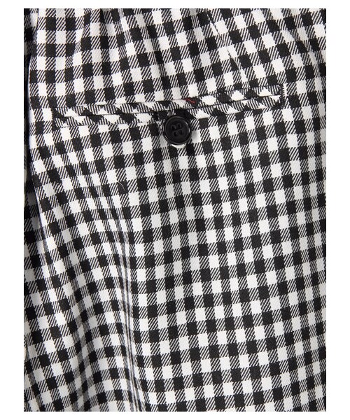 earth music&ecology（アースミュージックアンドエコロジー）の「・ベルト付きギンガムワイドパンツ（パンツ・ブラック/ネイビー・F）」の9枚目の写真