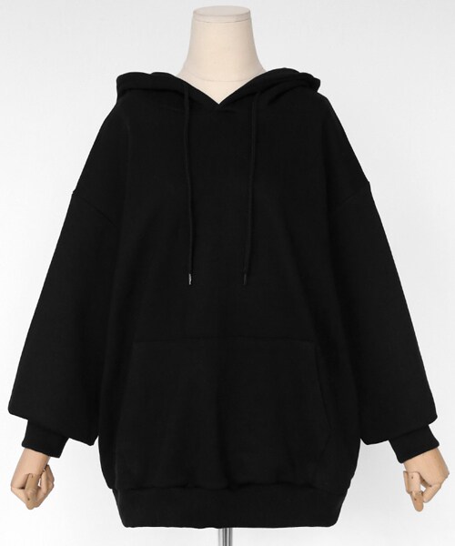 DHOLIC（ディーホリック）の「フードプルオーバー（スウェット・レディース・パープル/ピンク/ベージュ/グリーン/イエロー/ブルー/ブラック/グレー/ホワイト・FREE）」の3枚目の写真