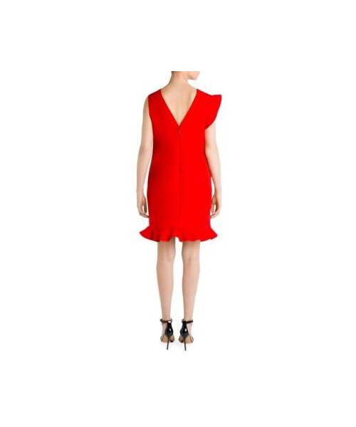 ワンピース Msgm Dress With Ruffles Red Asymmetrical Ruffle Dress by MSGM | Rent the Runway