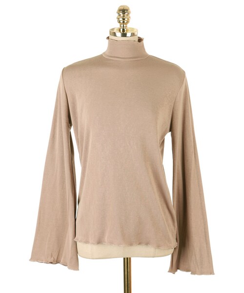 DINT（ディント）の「チュルリンフリルひらきポロ（ポロシャツ・レディース・Green/White/Beige/Black/Pink・one(44~66size)）」の4枚目の写真