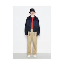 LIFUL MINIMAL GARMENTS. | MIXED BLOCK OVER JACKET navy(その他)