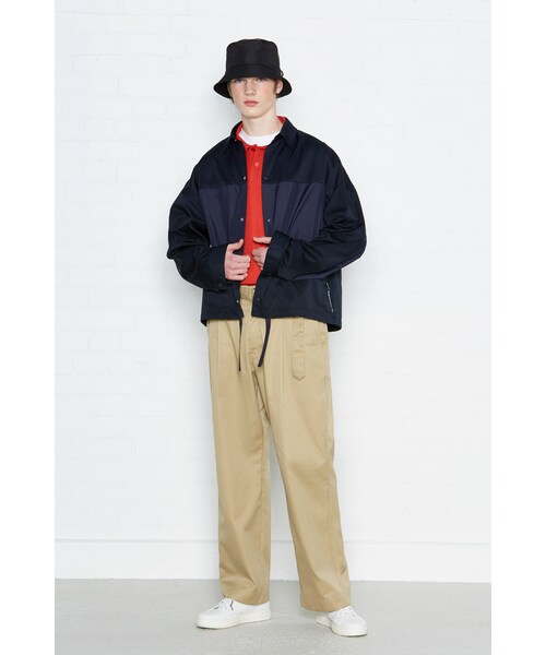 LIFUL MINIMAL GARMENTS.（ライフルミニマルガーメンツ）の「MIXED BLOCK OVER JACKET navy（その他・メンズ・Navy・1/2）」の3枚目の写真