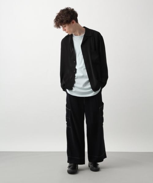 HARE（ハレ）の「ステッチワークパンツ（パンツ・レッド/ベージュ/ネイビー）」の7枚目の写真