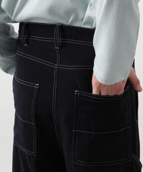 HARE（ハレ）の「ステッチワークパンツ（パンツ・レッド/ベージュ/ネイビー）」の14枚目の写真