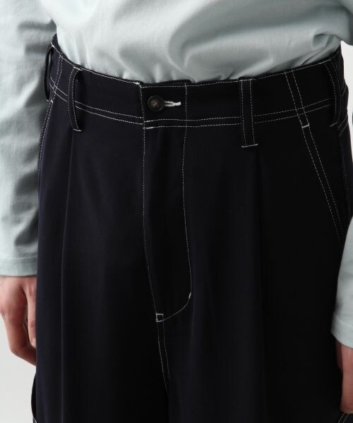 HARE（ハレ）の「ステッチワークパンツ（パンツ・レッド/ベージュ/ネイビー）」の10枚目の写真