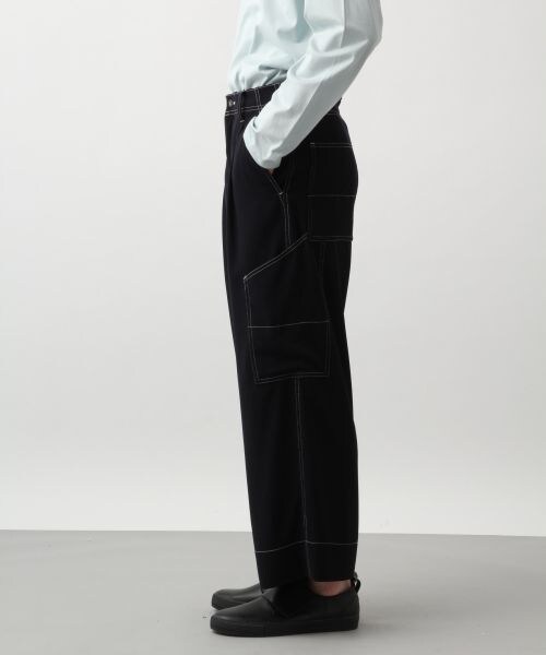 HARE（ハレ）の「ステッチワークパンツ（パンツ・レッド/ベージュ/ネイビー）」の8枚目の写真