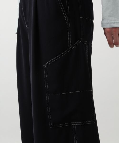 HARE（ハレ）の「ステッチワークパンツ（パンツ・レッド/ベージュ/ネイビー）」の12枚目の写真