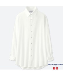 UNIQLO | コットンローンシャツ（長袖）＋E(シャツ/ブラウス)