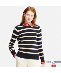 UNIQLO | UVカットボーダーセーター（長袖）＋E(ニット/セーター)