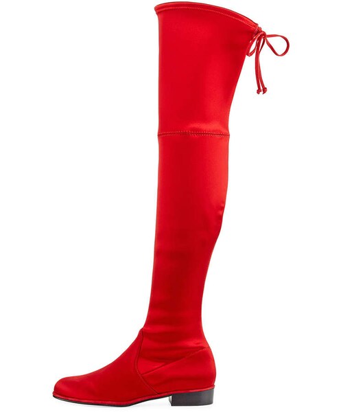 STUART WEITZMAN（スチュアートワイツマン）の「Stuart Weitzman Lowland Satin Over-The-Knee Boot（ブーツ・レディース・Black・11b / 41eu/8b / 38eu/7b / 37eu/7.5b / 37.5eu）」の5枚目の写真