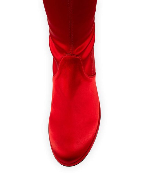 STUART WEITZMAN（スチュアートワイツマン）の「Stuart Weitzman Lowland Satin Over-The-Knee Boot（ブーツ・レディース・Black・11b / 41eu/8b / 38eu/7b / 37eu/7.5b / 37.5eu）」の4枚目の写真