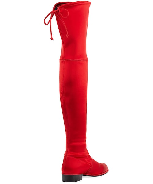 STUART WEITZMAN（スチュアートワイツマン）の「Stuart Weitzman Lowland Satin Over-The-Knee Boot（ブーツ・レディース・Black・11b / 41eu/8b / 38eu/7b / 37eu/7.5b / 37.5eu）」の2枚目の写真