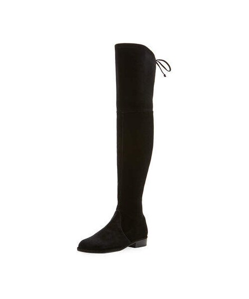 STUART WEITZMAN（スチュアートワイツマン）の「Stuart Weitzman Lowland Velvet Over-The-Knee Boot（ブーツ・レディース・Gray/BALTIC/Black・8b / 38eu/9.5b / 39.5eu/10b / 40eu/9b / 39eu/7.5b / 37.5eu/6b / 36eu）」の2枚目の写真