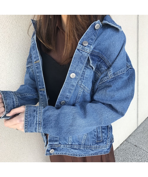 copine（コピン）の「大人カジュアルBIGシルエットGジャン/デニムジャケット（2color）（デニムジャケット・レディース・その他）」の2枚目の写真