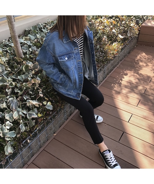 copine（コピン）の「大人カジュアルBIGシルエットGジャン/デニムジャケット（2color）（デニムジャケット・レディース・その他）」の5枚目の写真