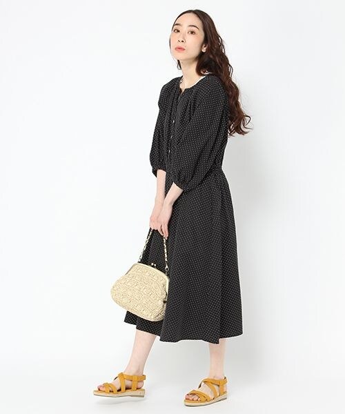 Studio Clip スタディオクリップ の ドットシャーリングワンピース ワンピース ドレス Wear