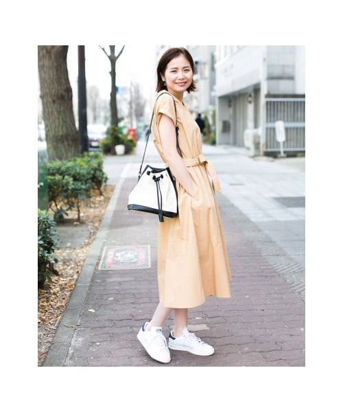 アニエスベー　転写プリントワンピース　水面　木海　空 リボンベルト付き URBAN RESEARCH Sonny Label（アーバンリサーチサニーレーベル）の