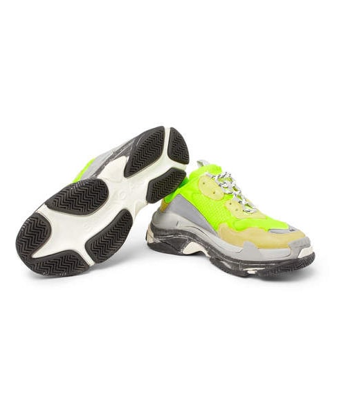 BALENCIAGA（バレンシアガ）の「Balenciaga Triple S Mesh And Suede Sneakers（スニーカー・メンズ・Yellow・Eu44）」の5枚目の写真