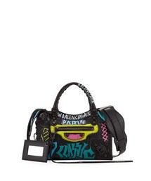 BALENCIAGA | Balenciaga Mini City Graffiti-Print Satchel Bag(ショルダーバッグ)