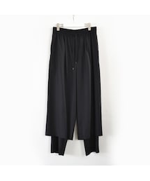 ETHOSENS | COTTON BEN SHAN LAYERED PANTS(スラックス)
