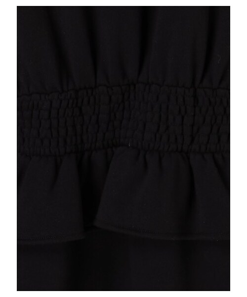 E hyphen world gallery Bon Bon(イーハイフンワールドギャラリーボンボン)の「ボリュームショルダーワンピース(ワンピース/ドレス・ブラック・S)」の6枚目の写真