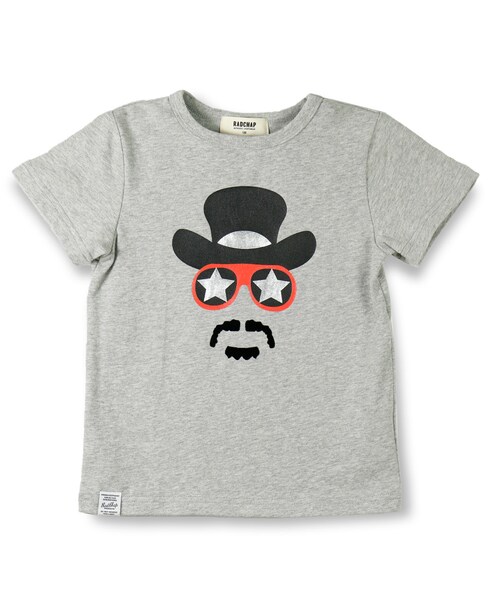 RADCHAP(ラッドチャップ)の「マスタッシュ半袖Tシャツ(Tシャツ/カットソー・キッズ・ライム/杢グレー・80~140)」の2枚目の写真