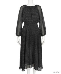 RANDA | 2018SS新作/肩あきシャーリングワンピース(ワンピース/ドレス)