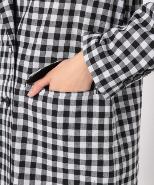 LOWRYS FARM（ローリーズファーム）の「ギンガムチェックジャケット（ジャケット/アウター・ギンガム/オレンジ）」の12枚目の写真