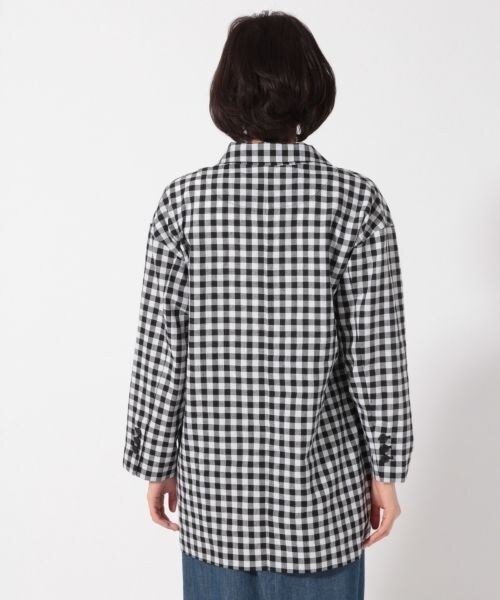 LOWRYS FARM（ローリーズファーム）の「ギンガムチェックジャケット（ジャケット/アウター・ギンガム/オレンジ）」の7枚目の写真