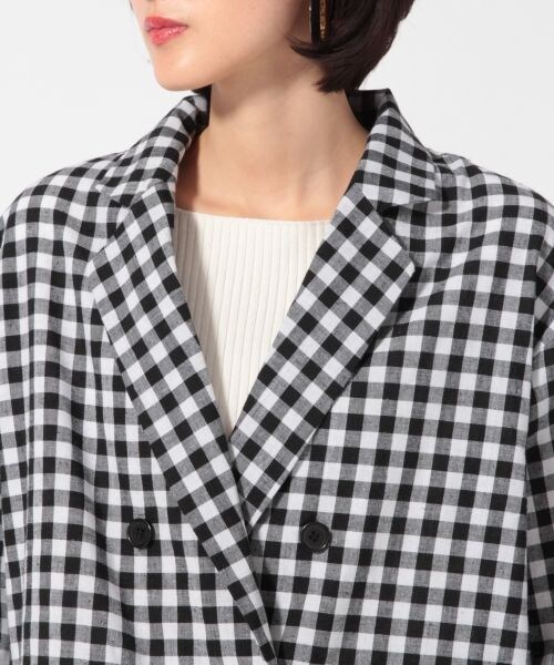 LOWRYS FARM（ローリーズファーム）の「ギンガムチェックジャケット（ジャケット/アウター・ギンガム/オレンジ）」の8枚目の写真