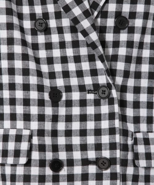 LOWRYS FARM（ローリーズファーム）の「ギンガムチェックジャケット（ジャケット/アウター・ギンガム/オレンジ）」の13枚目の写真